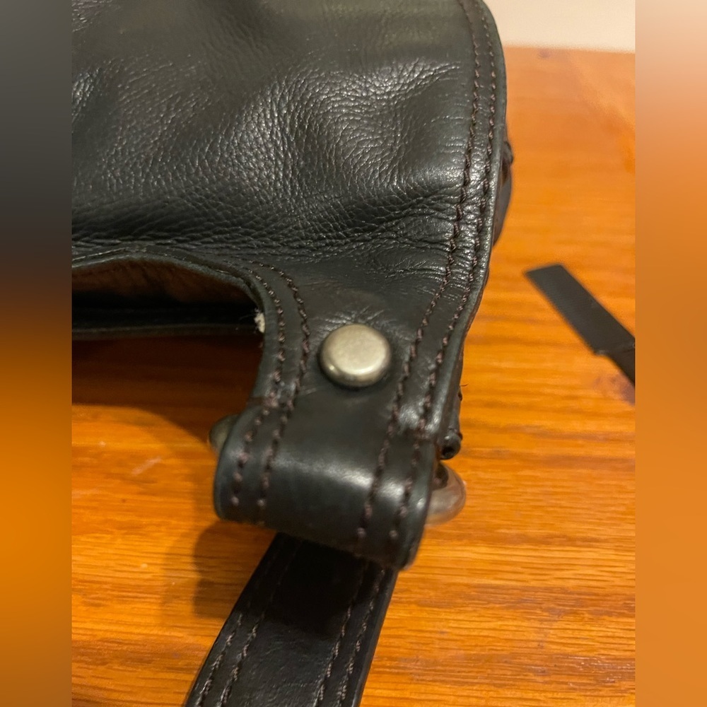 Fossil Vintage Maddox Leather Crossbody Black EUC - Picture 11 of 13